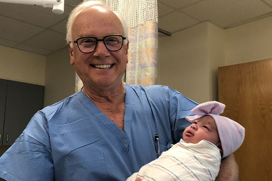 Dr.Dixon and baby Lyla
